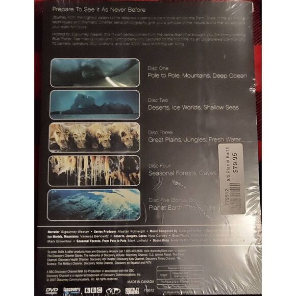 New Sealed. PLANET EARTH Prepare to see it as never before. 5 DVD Collectors edi - Picture 5 of 5